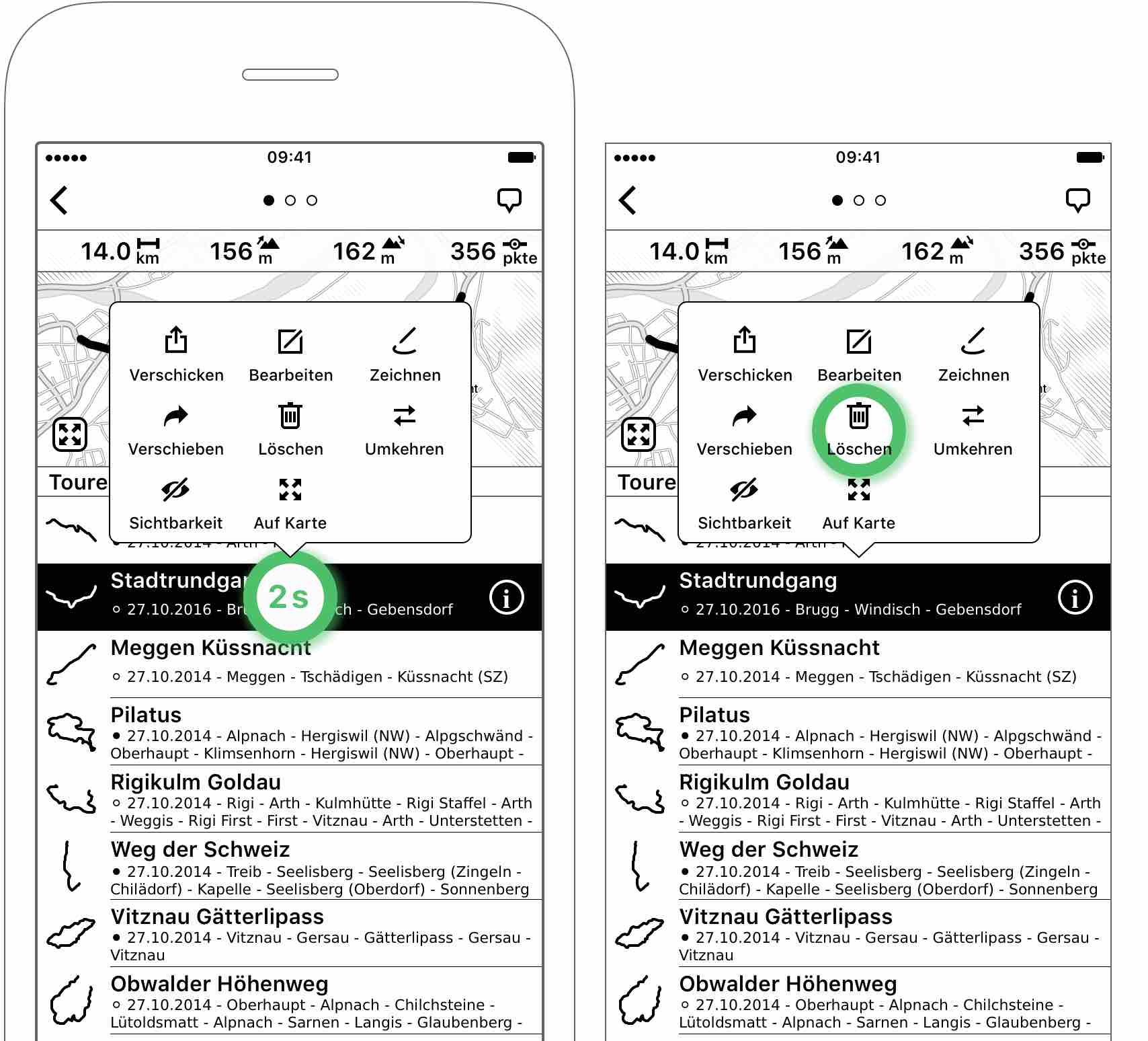 Abbildung 3.9: Tour löschen