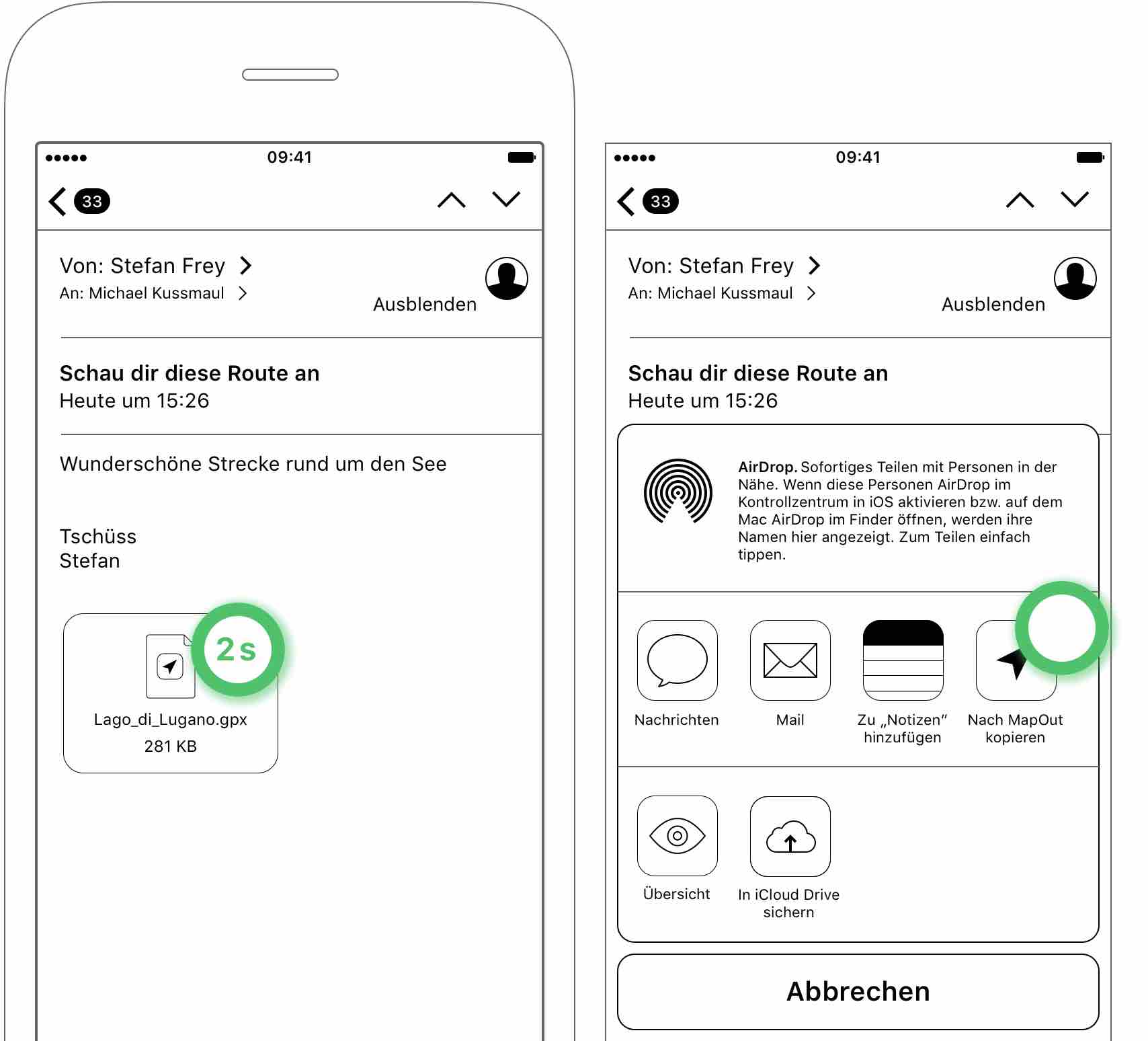 Abbildung 3.4: Via E-Mail importieren